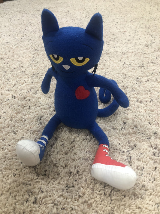 #124 EUC Pete the Cat 12" Stuffed Animal