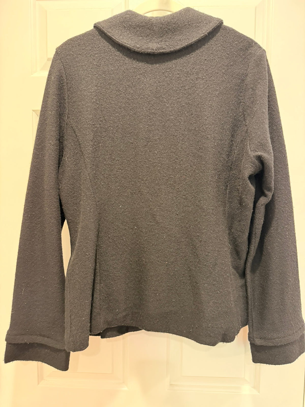 #85 Guinevere Anthropologie Black Wool Blazer, Women's XL