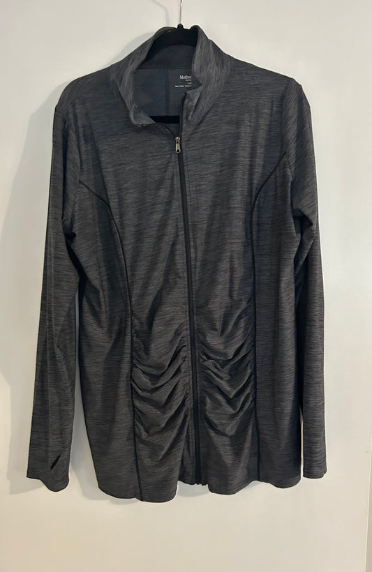 #27 Motherhood Maternity active zip-up jacket (size L)
