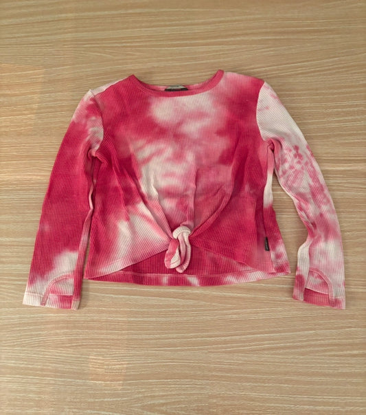 Seller 196 Eddie Bauer Cropped Pink Tie Dyed Thermal Size 4