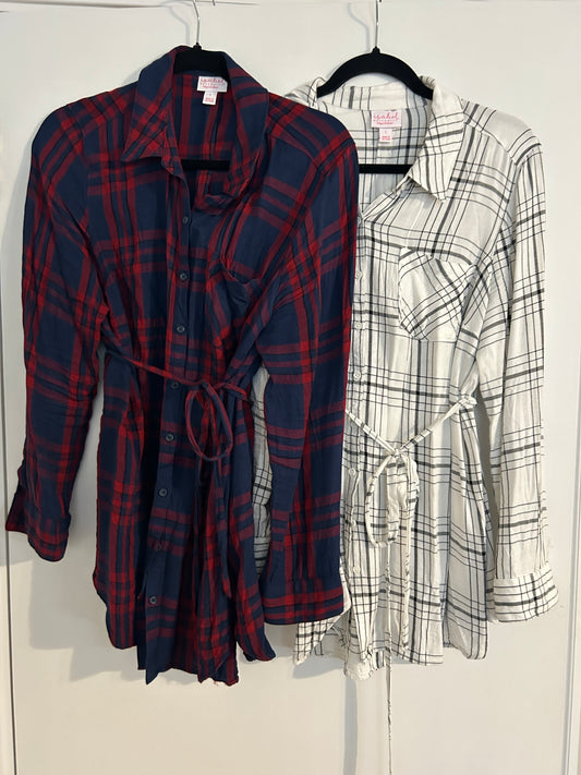 #27 Isabel Maternity button down shirts (size L)