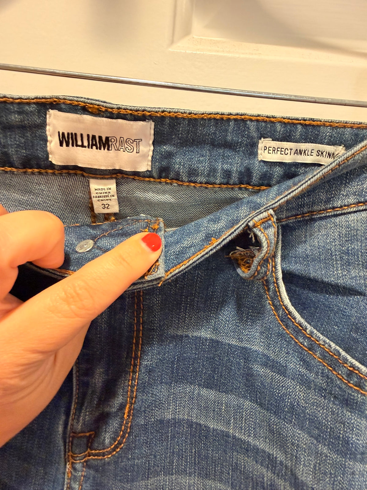 #85 William Rast Skinny Jeans Sz 32, Women's L