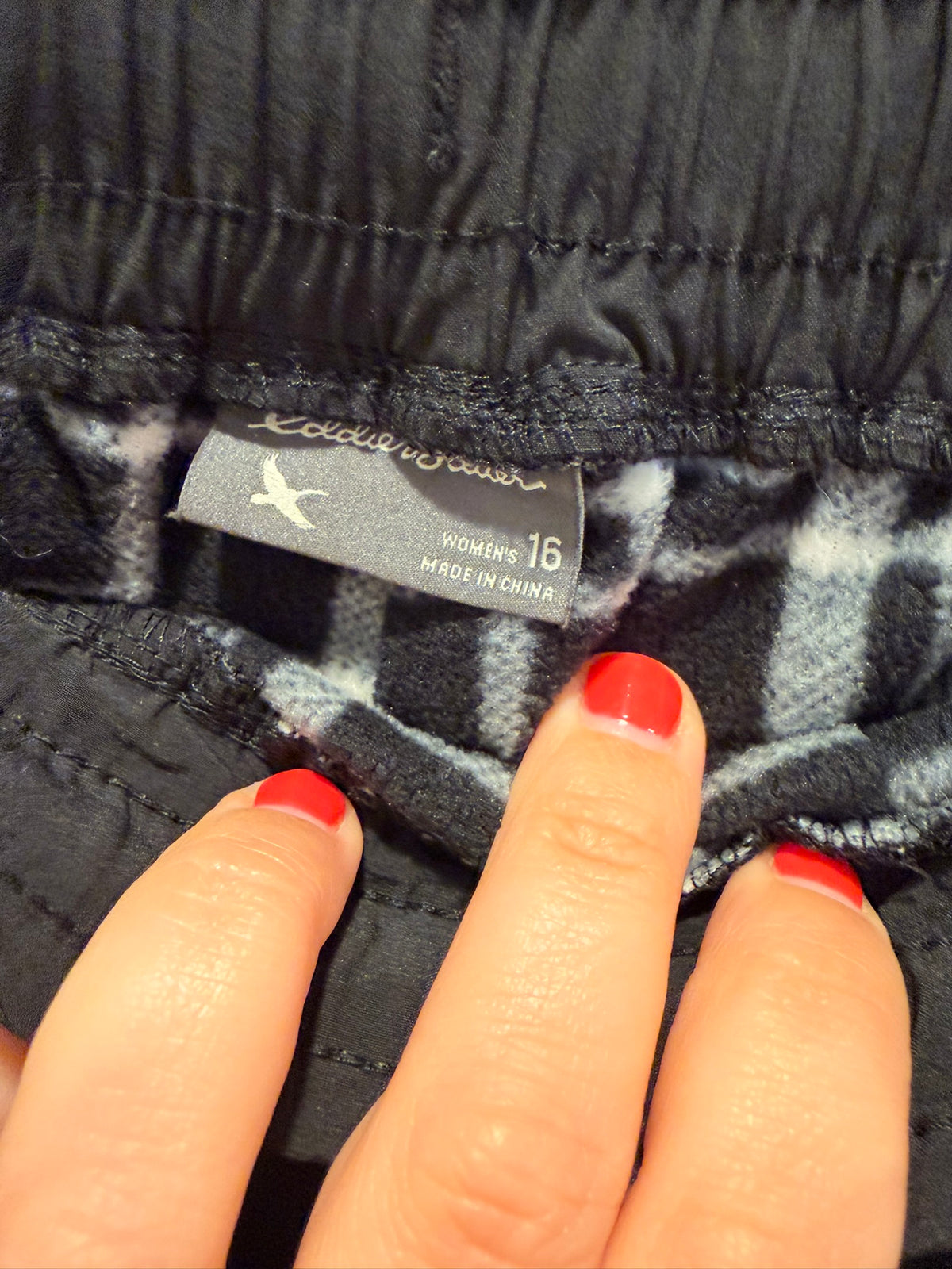 #85 Eddie Bauer Fleece Lined Black Winter Pants Sz 16, Women's XL