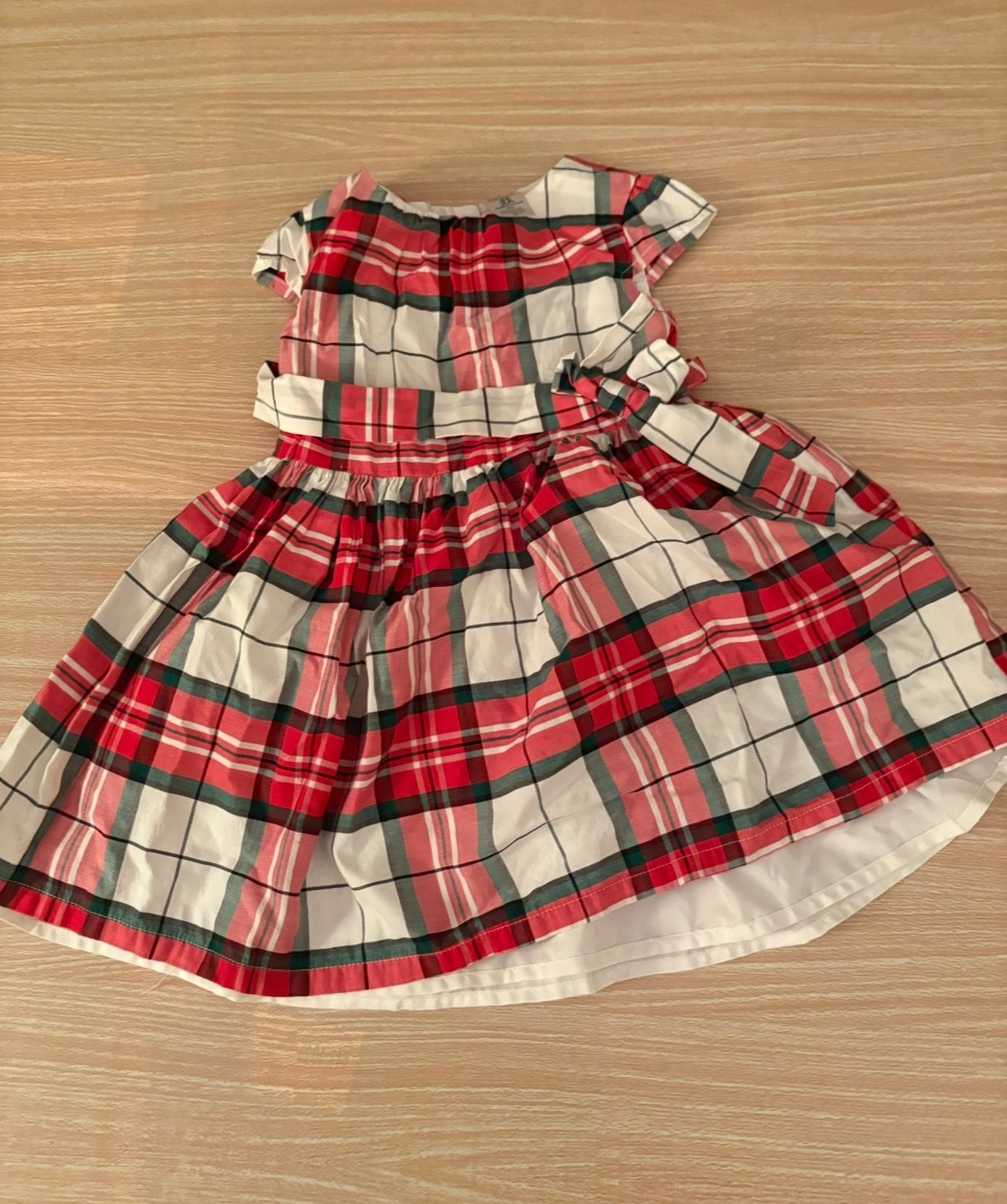 Seller 196 Toddler Girl Carter's Christmas Plaid Dress 2T
