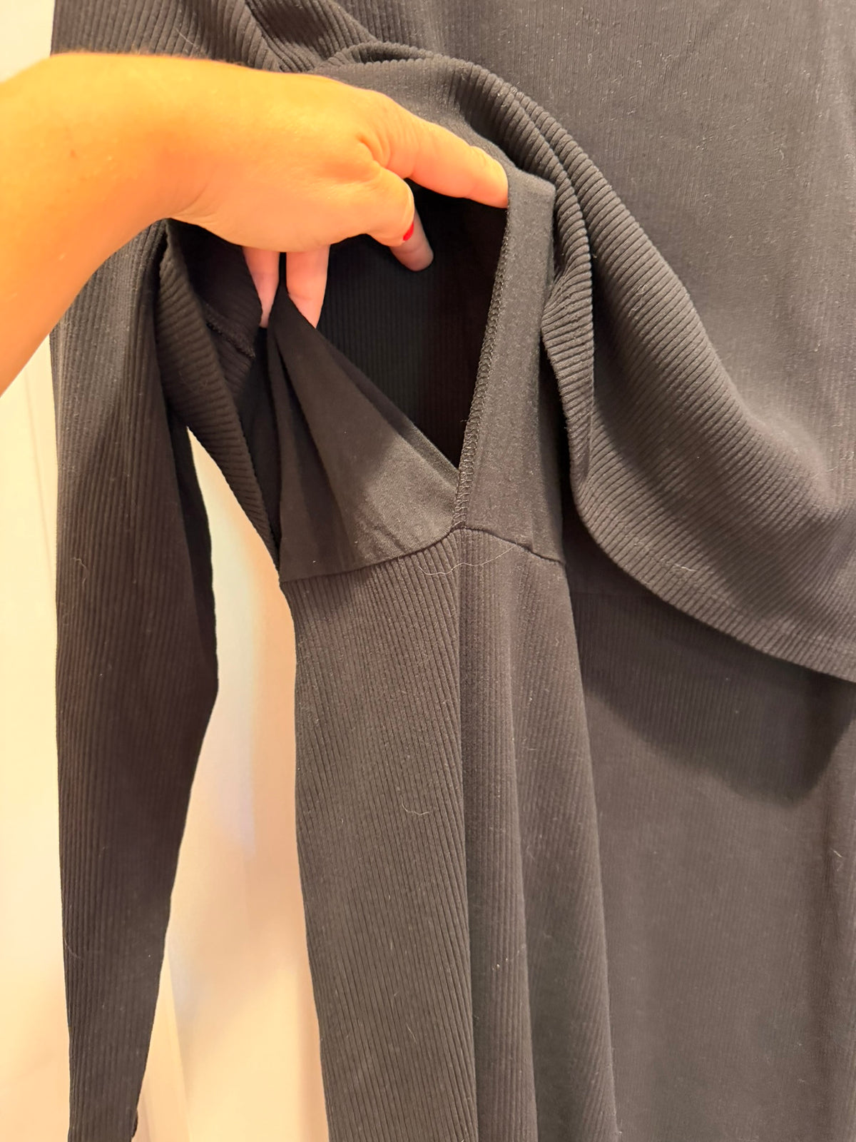 #85 Old Navy Black Mock Neck Nursing Dress, Women's XL