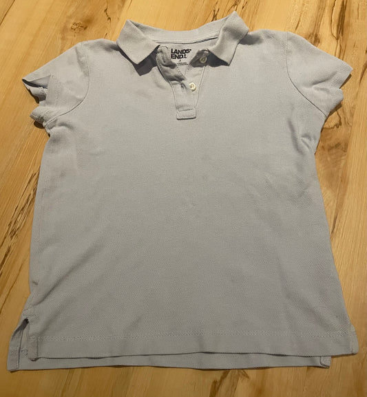 Seller 202 - Lands End - blue shirt - size s (6-7)