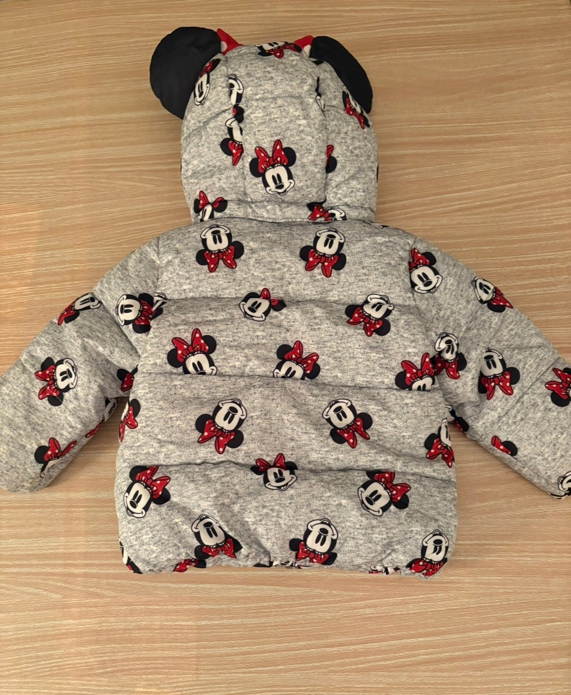Seller 196 Baby Girl Disney Minnie Mouse H & M Winter Jacket 9-12 months