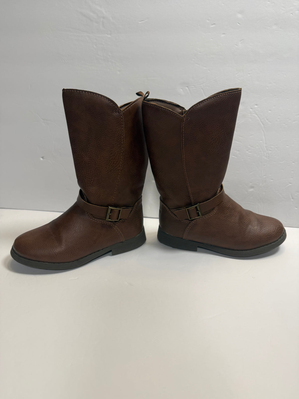 #141 Girls Shoe 12 OshKosh Brown Riding Boots