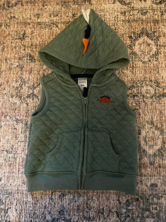 #41 Carters 6 months boys Dino vest