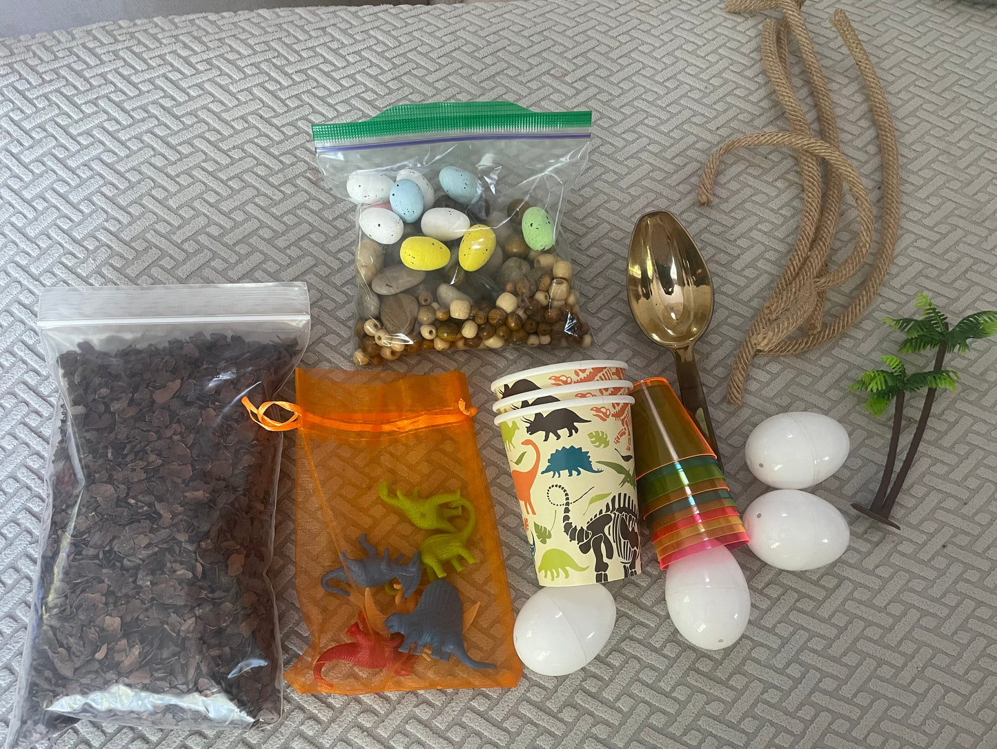 Seller 202 - REDUCED - Dinosaur themed sensory bin (minus the bin)