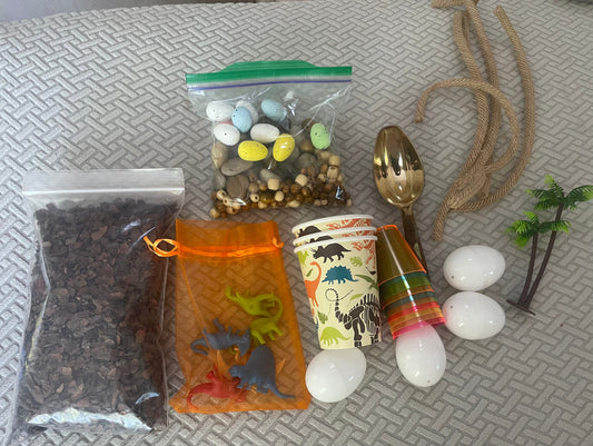 Seller 202 - REDUCED - Dinosaur themed sensory bin (minus the bin)