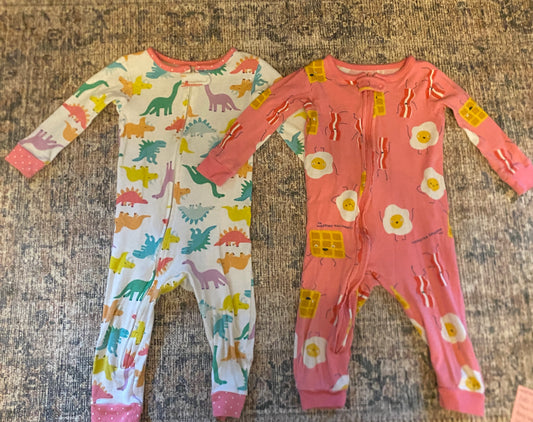 #41 Carters 12 months girl pajamas