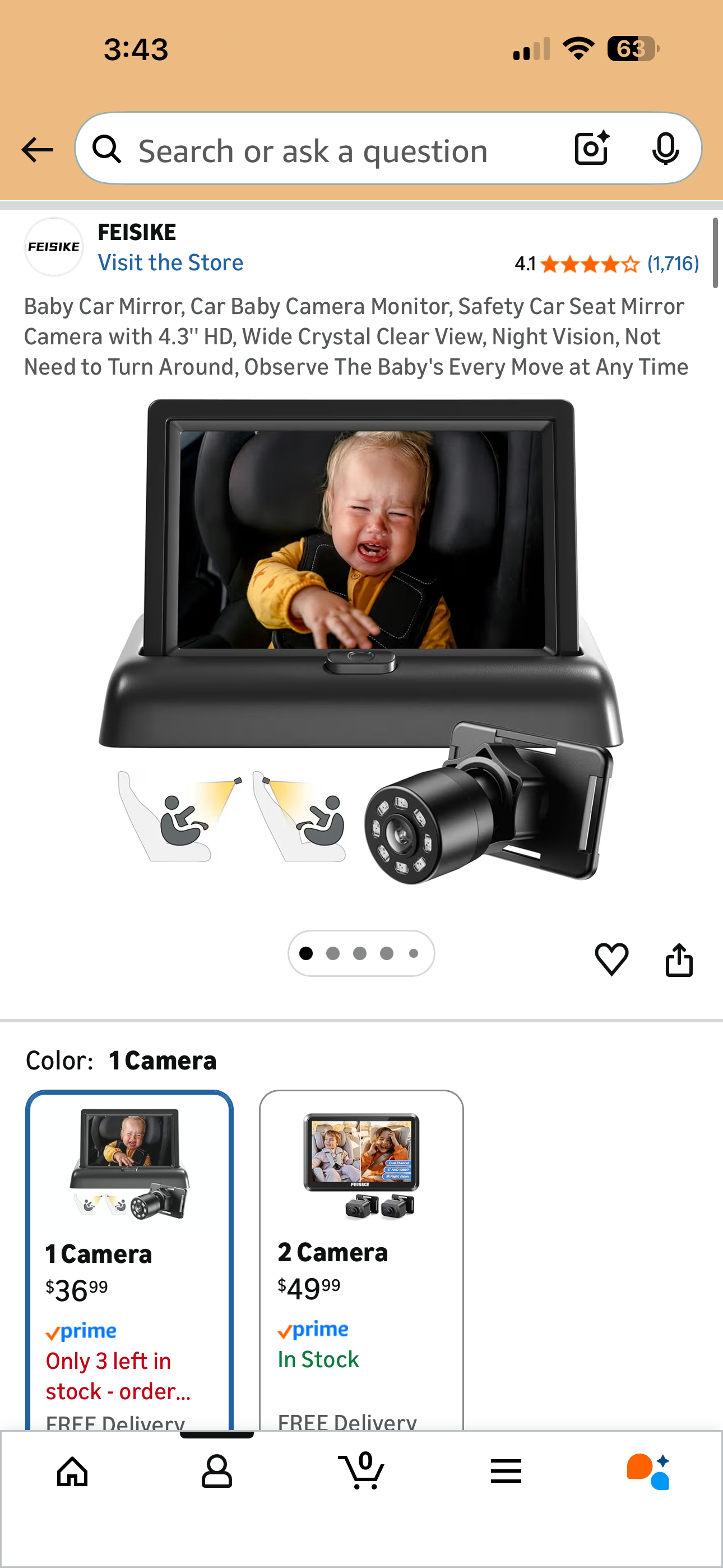 #30 REDUCED Car Video Baby Monitor - GUC