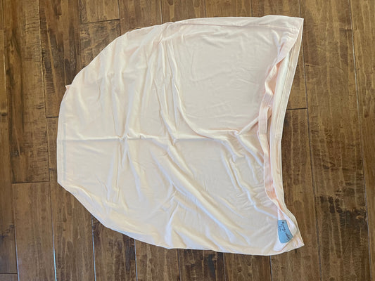 #199 Copper Pearl light pink blush car seat cover or breastfeeding cover EUC