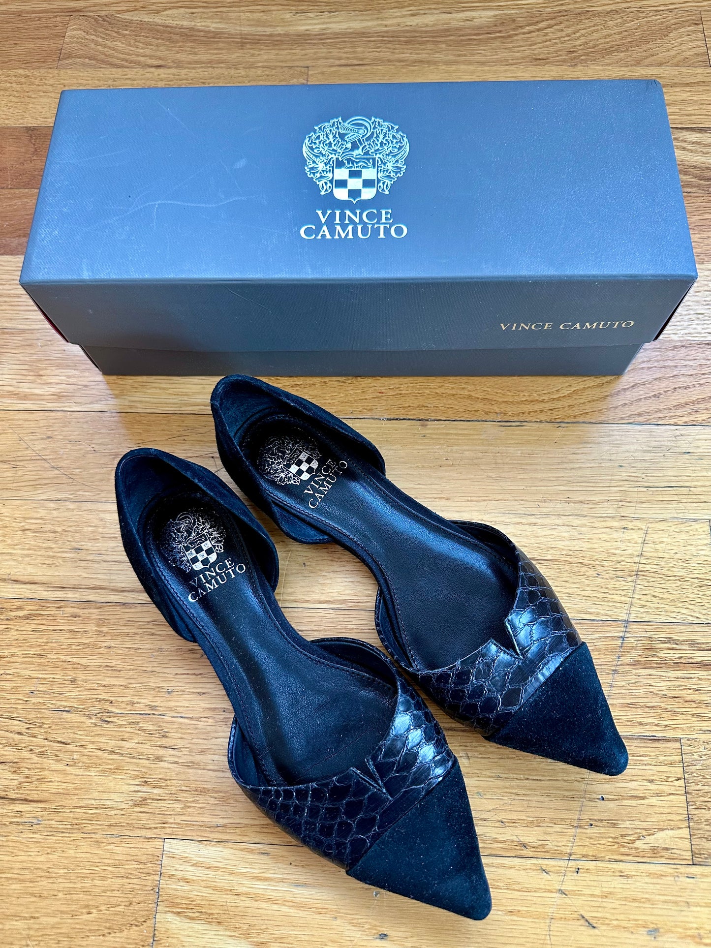 Women’s 7.5 Vince Camuto Halia D’orsay Pointed Toe Flats