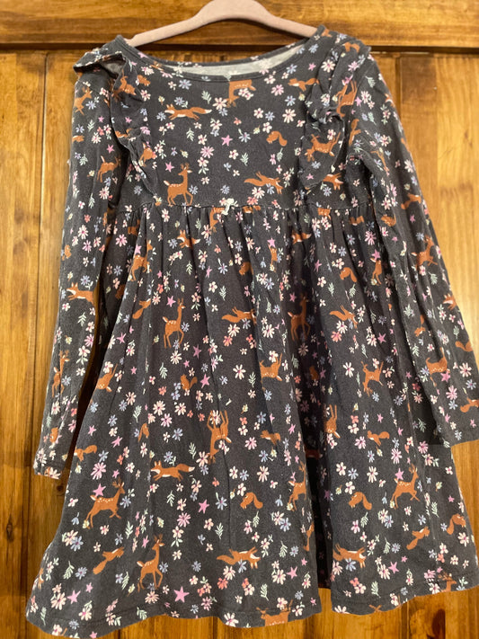 #177 Jumping Beans Girls Woodland Creature Dress 4T