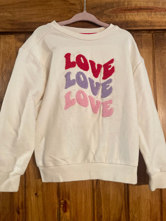 #177 Wonder Nation Girls Love Sweatshirt 4T