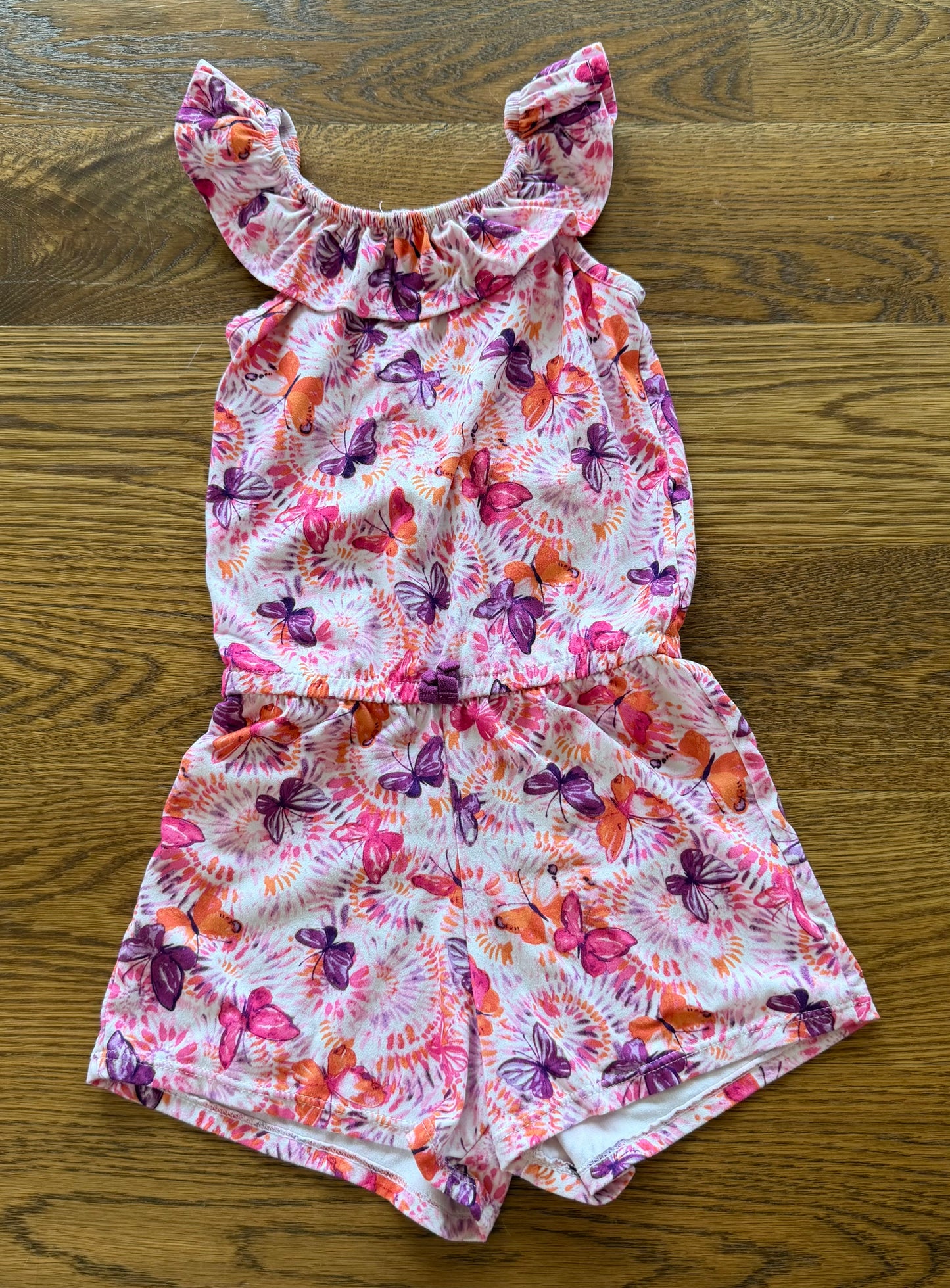 52 - Girls XS (4-5) Wonder Nation Butterfly Romper