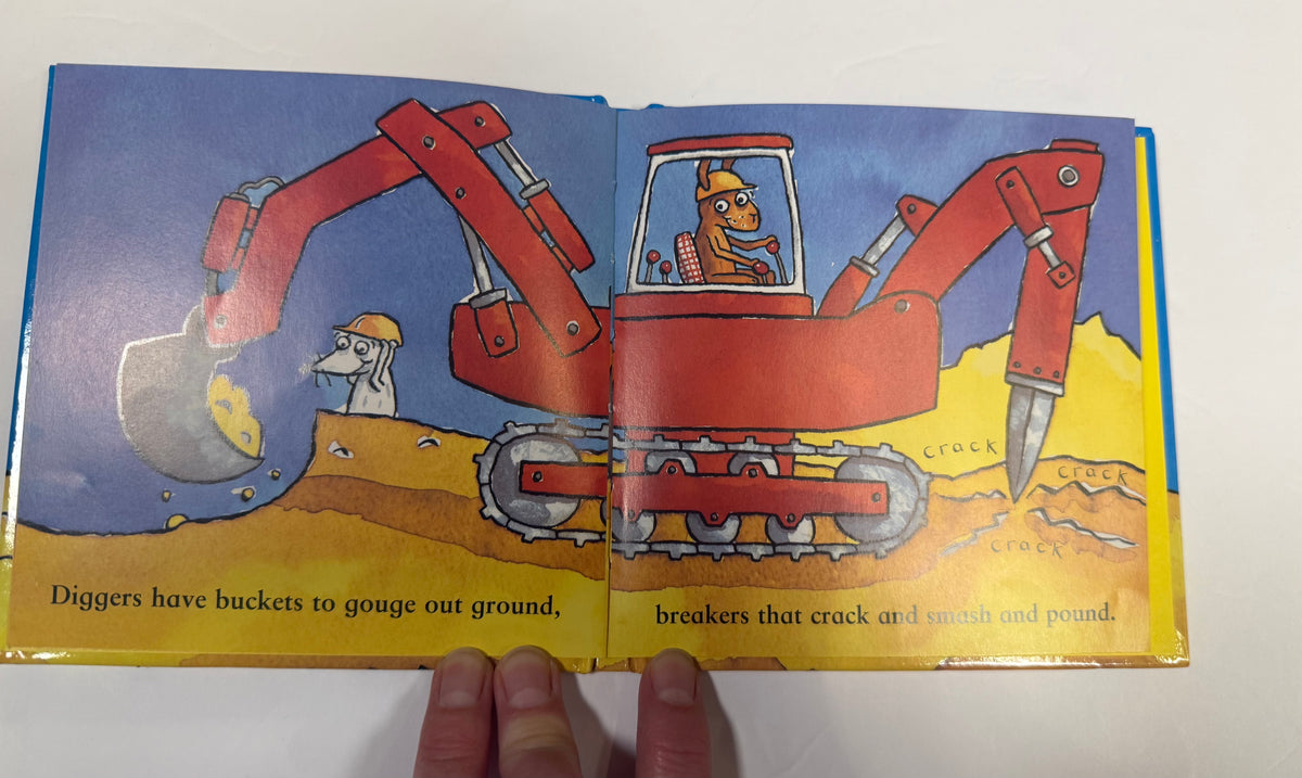 #141 Set of 10 Amazing Machine Books by Tony Mitton and Ant Parker- Including ambulances,diggers, rockets, subs, cars, trucks, boats, airplanes, trains, tractors