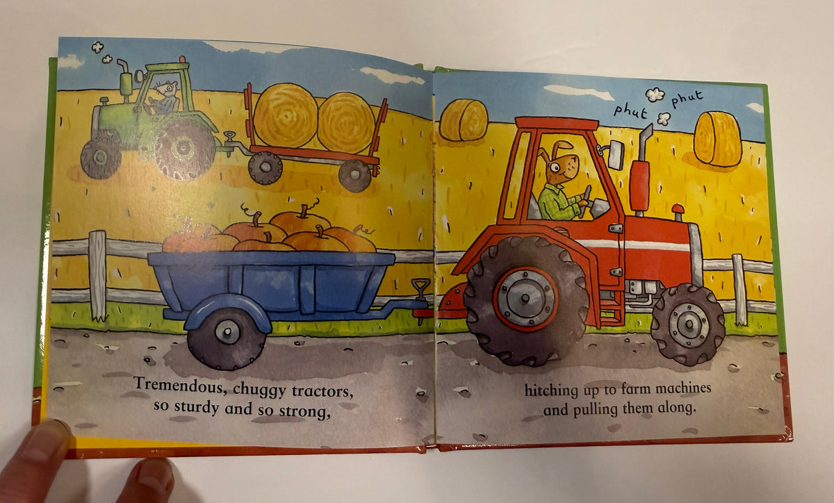 #141 Set of 10 Amazing Machine Books by Tony Mitton and Ant Parker- Including ambulances,diggers, rockets, subs, cars, trucks, boats, airplanes, trains, tractors