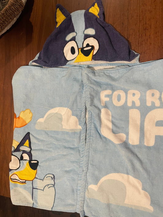 #177 Bluey Hooded Towel