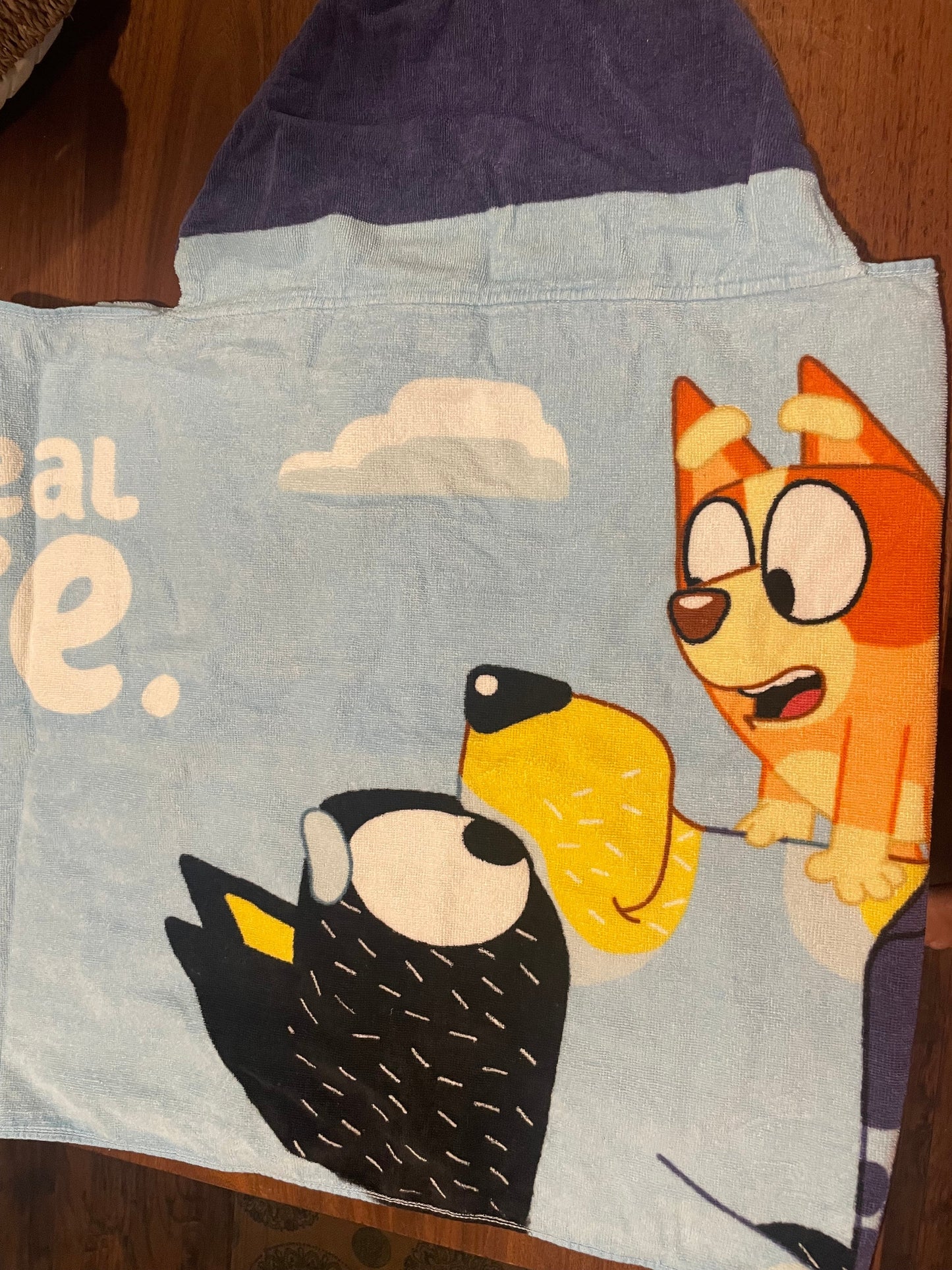 #177 Bluey Hooded Towel