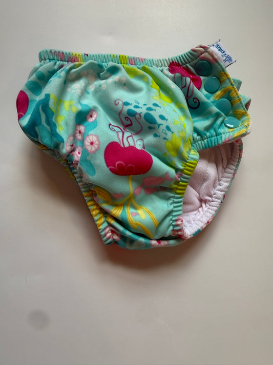#116 iPlay Jellyfish swim diaper girls size 12 months