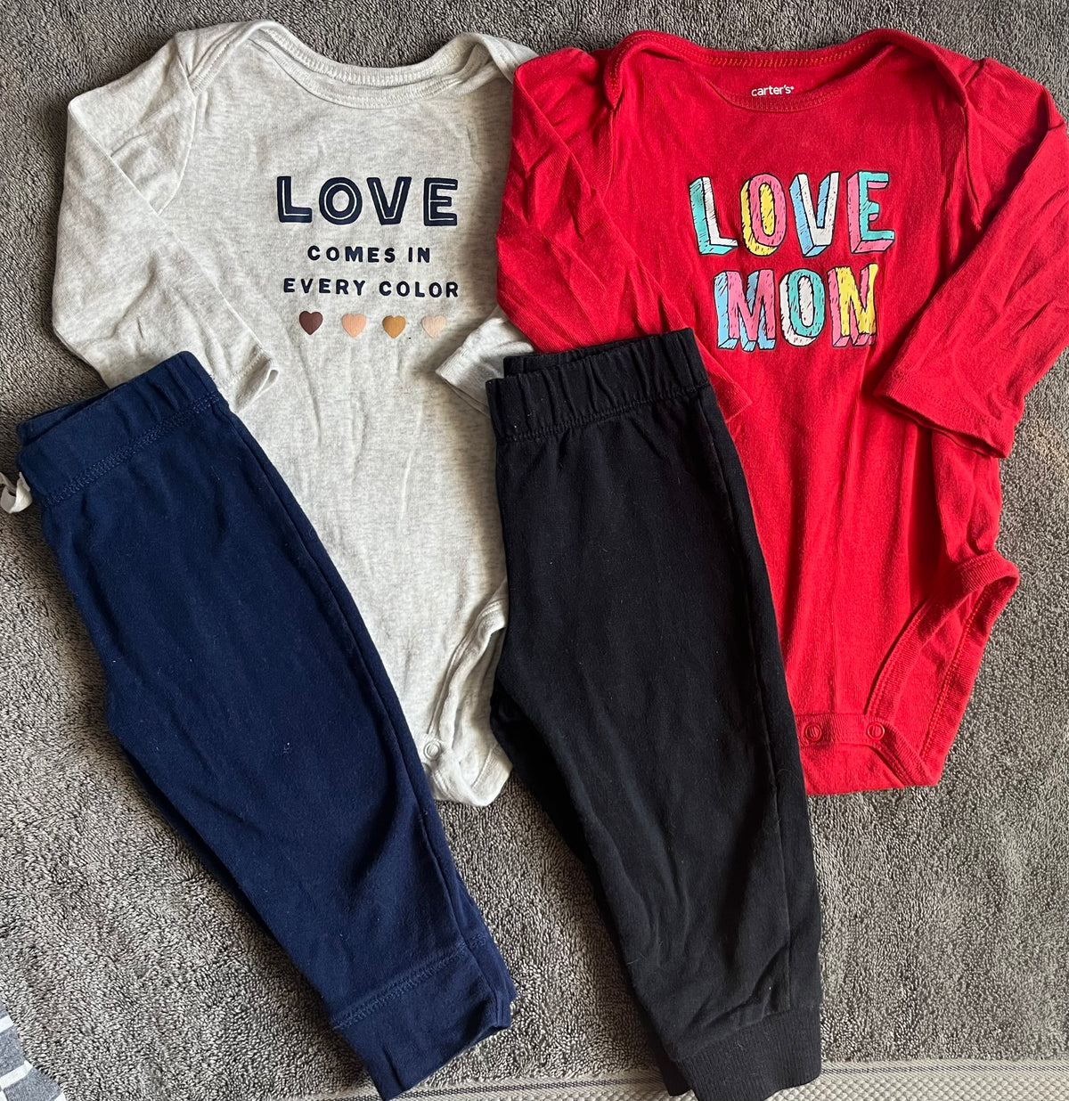 Seller #13 Carter’s 12 months gender neutral outfit bundle