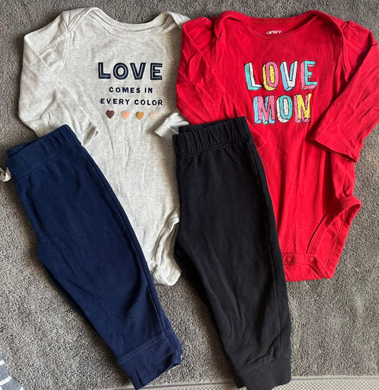 Seller #13 Carter’s 12 months gender neutral outfit bundle