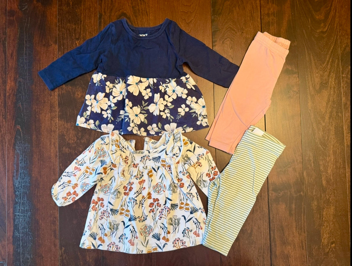 #28 Carters Outfits Bundle - Girls 6 Months