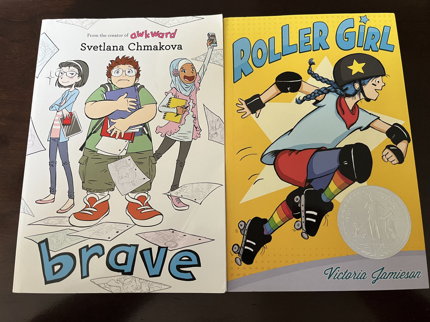 #124 Roller Girl & Brave Graphic Novels - set of 2