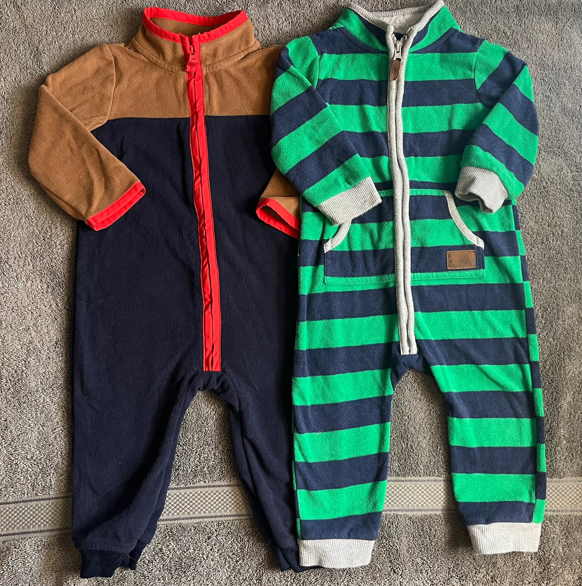 Seller #13 Carter’s boys 12 months fleece rompers bundle