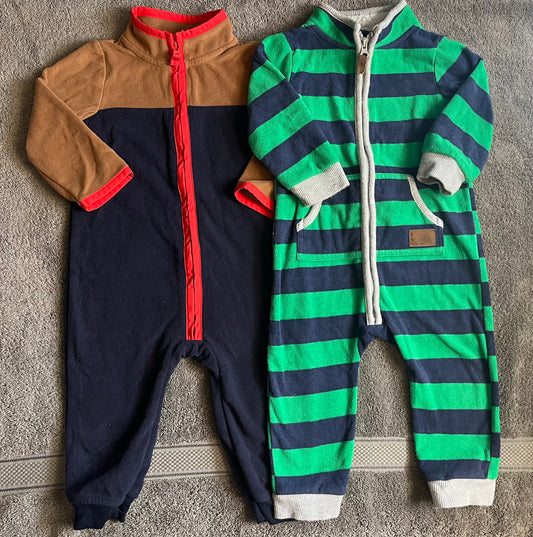 Seller #13 Carter’s boys 12 months fleece rompers bundle