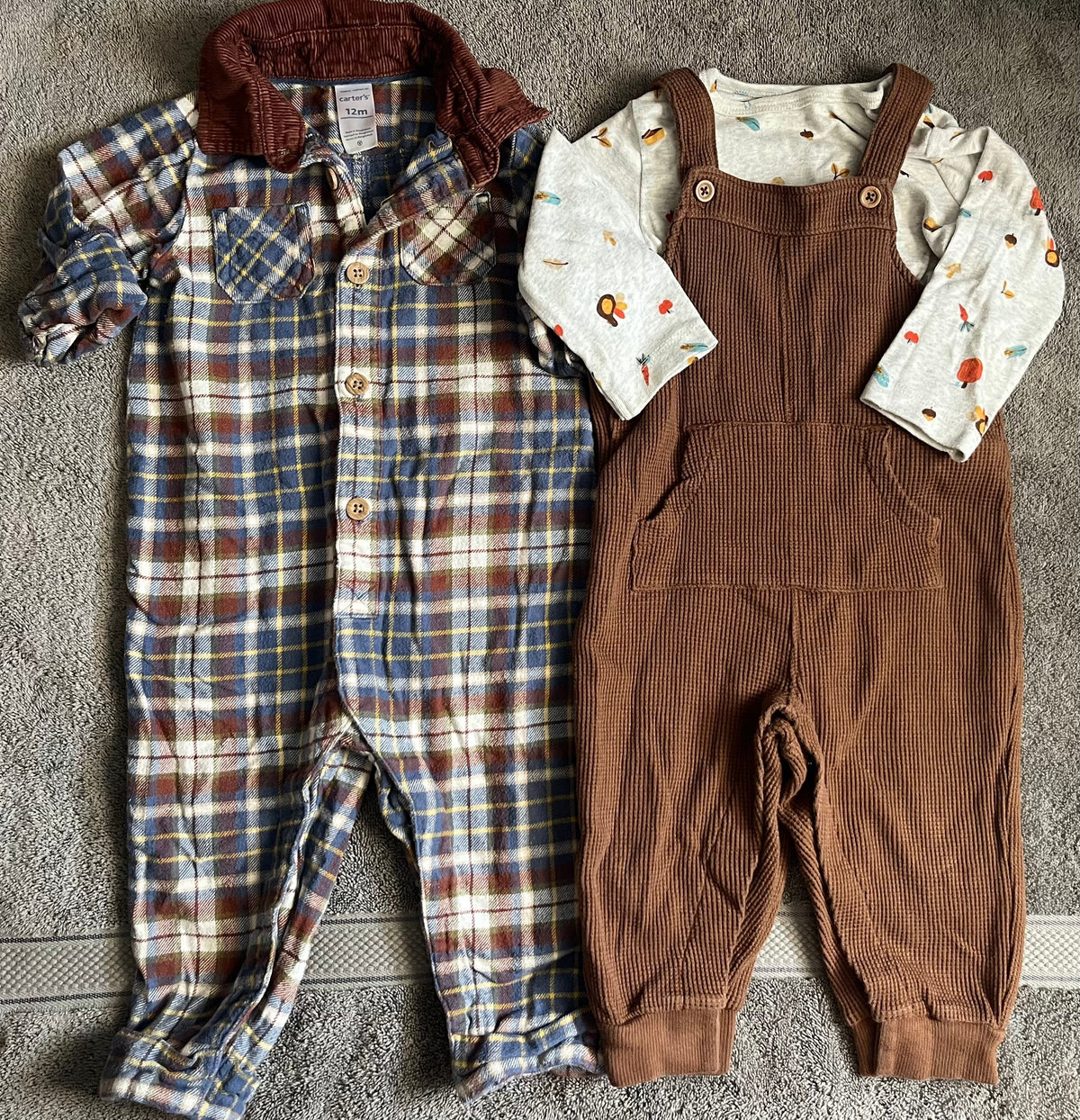 Seller #13 Carter’s boys 12 months Thanksgiving outfit bundle