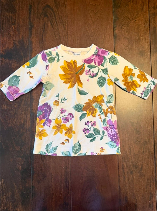 #28 Old Navy Floral Tunic/Shirt - Girls 3-6 Months
