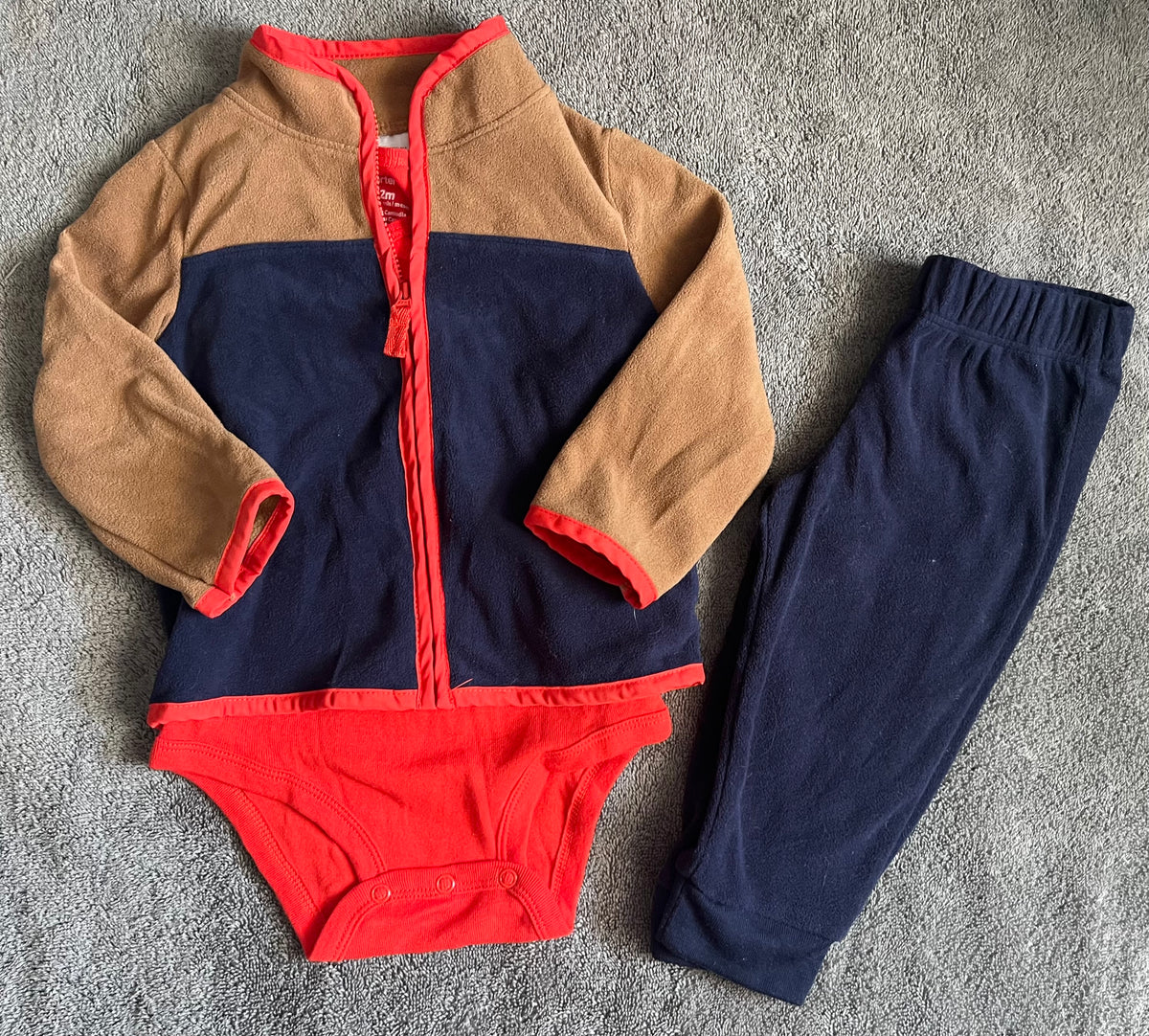 Seller #13 Carter’s boys 12 months 3 piece fleece outfit