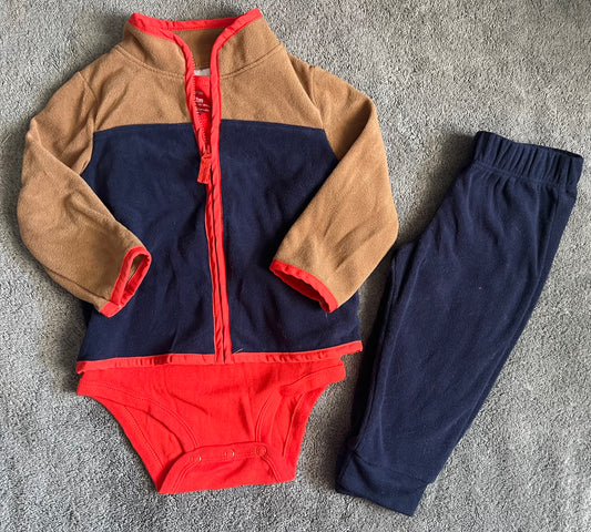 Seller #13 Carter’s boys 12 months 3 piece fleece outfit