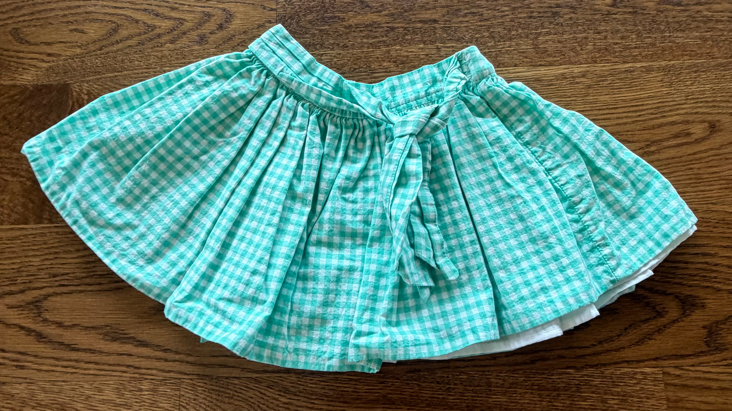 52 - Girls 2T Carter’s Green/White Skirt