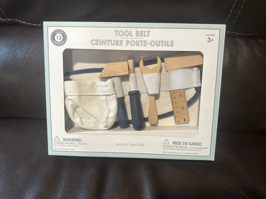 #24 Potterybarn kids tool belt. Brand new in box.