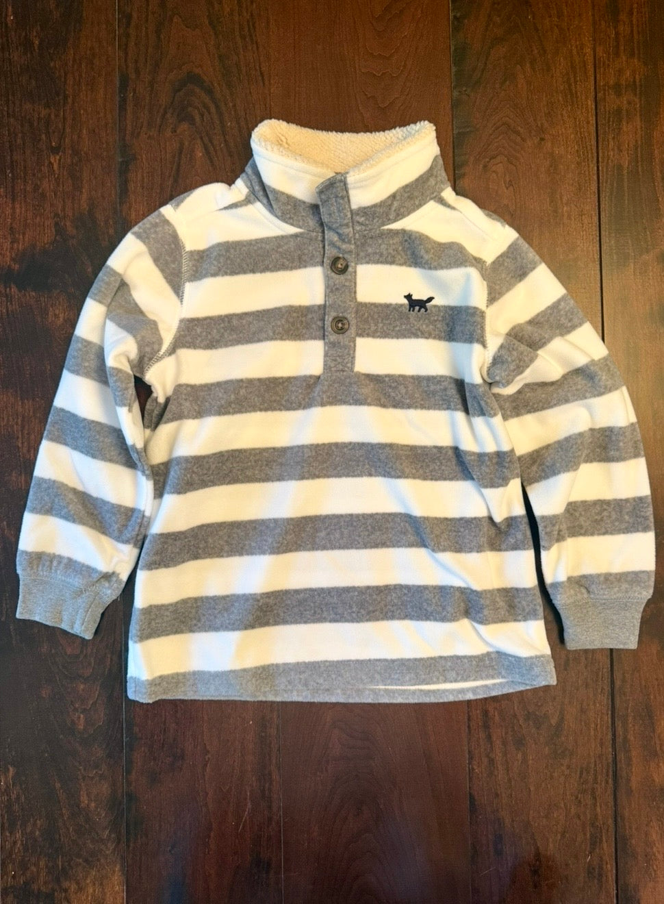 #28 Carters Striped Fleece Pullover - Boys 4T