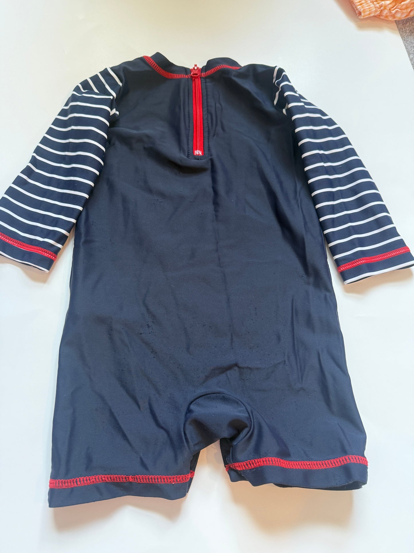 REDUCED #116 Hatley anchor rash guard swimsuit size 9-12 months