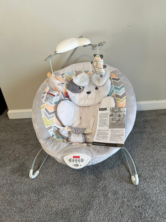 Bouncer - Fisher-Price Snuggapuppy - Gray - ***PPU ONLY (HYDE PARK)***