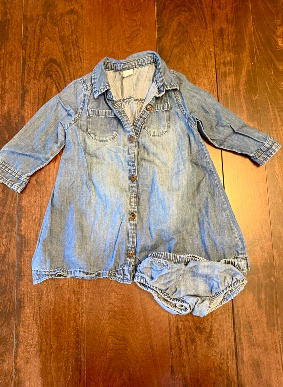 #28 Old Navy Denim Dress - Girls 12-18 Months