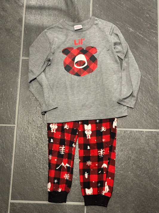 #186 Wondershop at Target Plaid Bear Pajamas - size 6 - VGUC
