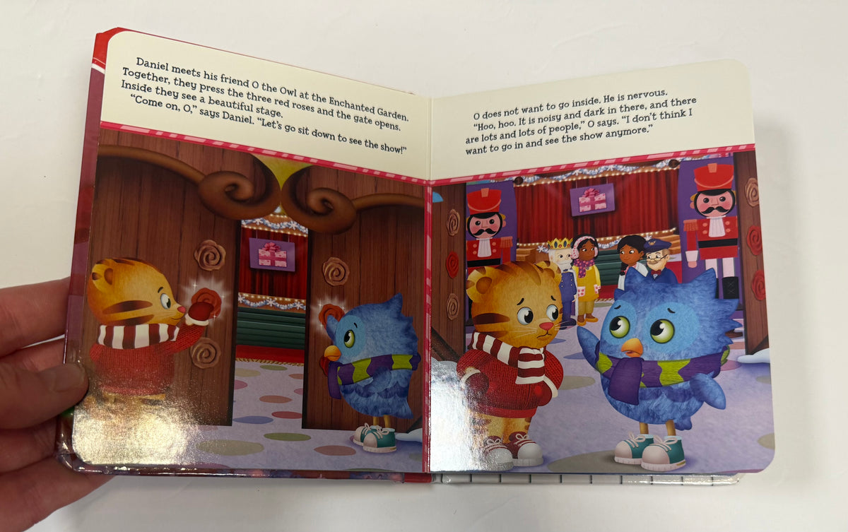 #141 Daniel Tiger Holiday Bundle / 2 Lift the flap Halloween and Merry Christmas and 1 board book Nutcracker