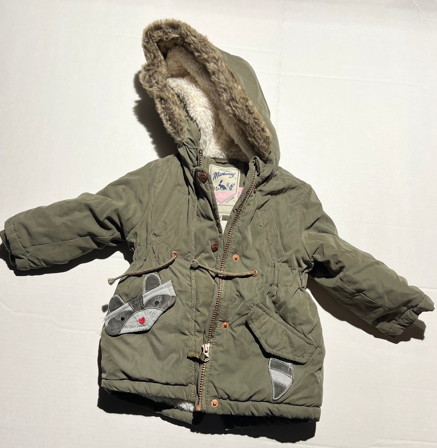 #98 Girls Raccoon 18mo Mantaray Coat