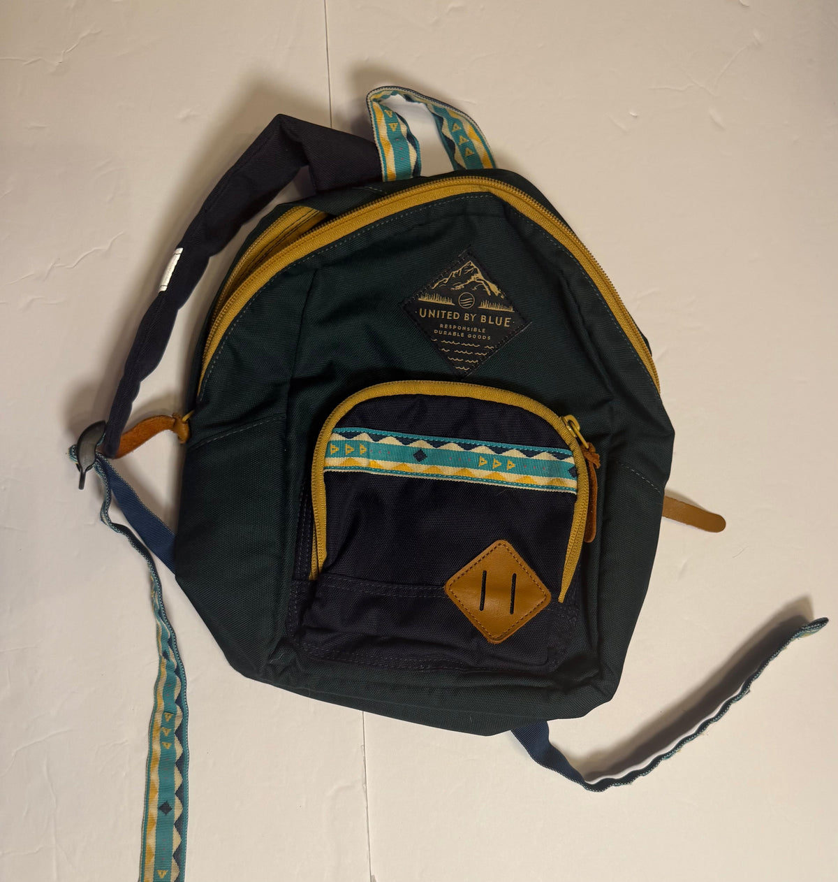 #141 Toddler Green  Backpack by United by Blue with Padded back