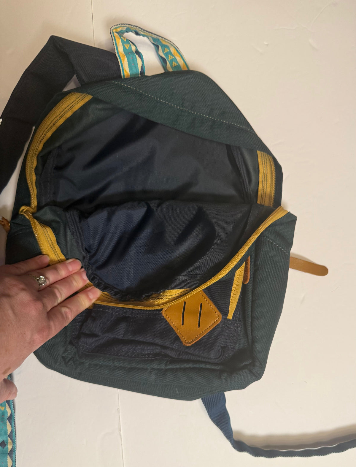 #141 Toddler Green  Backpack by United by Blue with Padded back