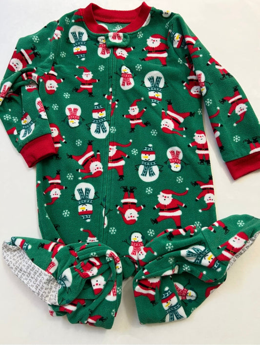 #200 Boys Carter 3T fleece Christmas pajamas