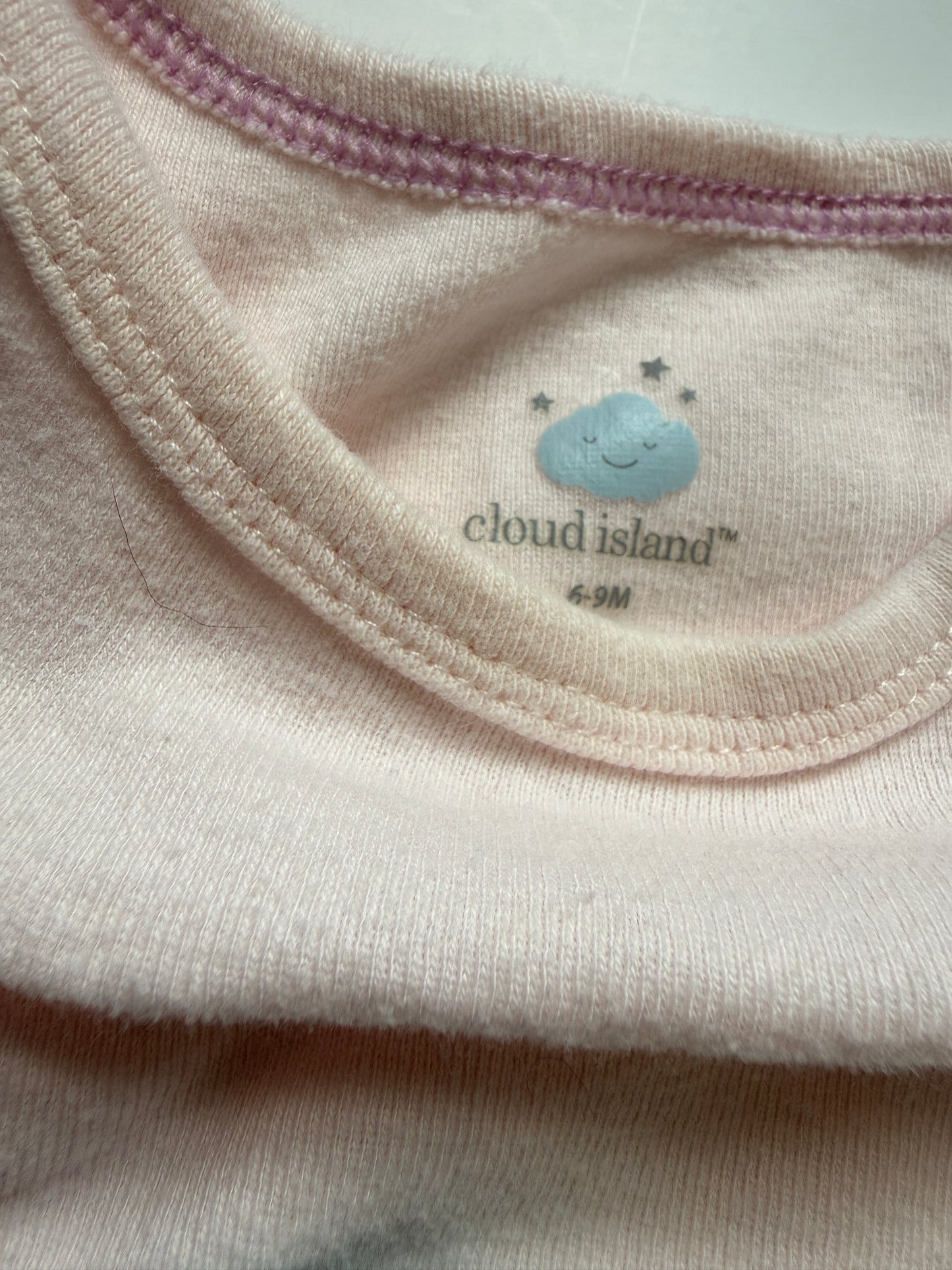 #116 Cloud Island onesie bundle (7) girls 6-9 months